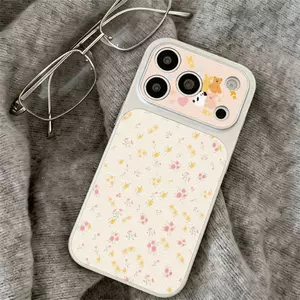 Ốp lưng iPhone 16/15/14/13 Hoa Nhỏ Vàng Kem Tươi Sáng Phong Cách Vui Vẻ Chống Trầy