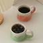 Lò Thay Đổi Cũ Cốc Cà Phê Bộ Đĩa Retro Gốm Cốc Trà Chiều Cappuccino Latte Cà Phê 80JP