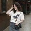 （Giao hàng 24h）Angela Áo Thun Angela Chú Ngựa Trắng Thêu Tinh Xảo Chất 100% Cotton Mềm Mịn Thoáng Mát.