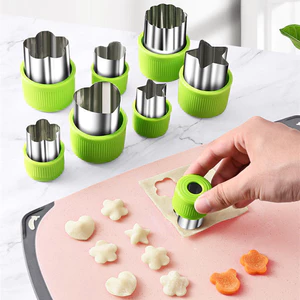 Bấm Khuôn Bộ Thép Không Gỉ Thực Phẩm Cho Bé Bổ Sung Nhỏ Hỗn Loạn Bánh Quy Đám Mây Nuốt Bướm Mì Dập Nổi Handmade IEJU