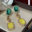 Bông tai thanh lịch viền dài Zircon sang trọng tinh tế
