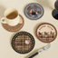 INS Phong Cách Dệt Tay Kết Cấu Hiệu Ứng Ba Chiều Dệt Kết Cấu Cách Nhiệt Coaster Placemat Nồi Thảm Bàn Thảm Chống bỏng