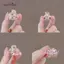 AqToCna Thời Trang Mini Cua Kim Loại Kẹp Tóc Nhỏ Phụ Kiện Tóc Cho Nữ Cô Gái Hồng Kim Cương Giả Nơ Hoa Tóc Pin Bên Nổ Kẹp AqToCna