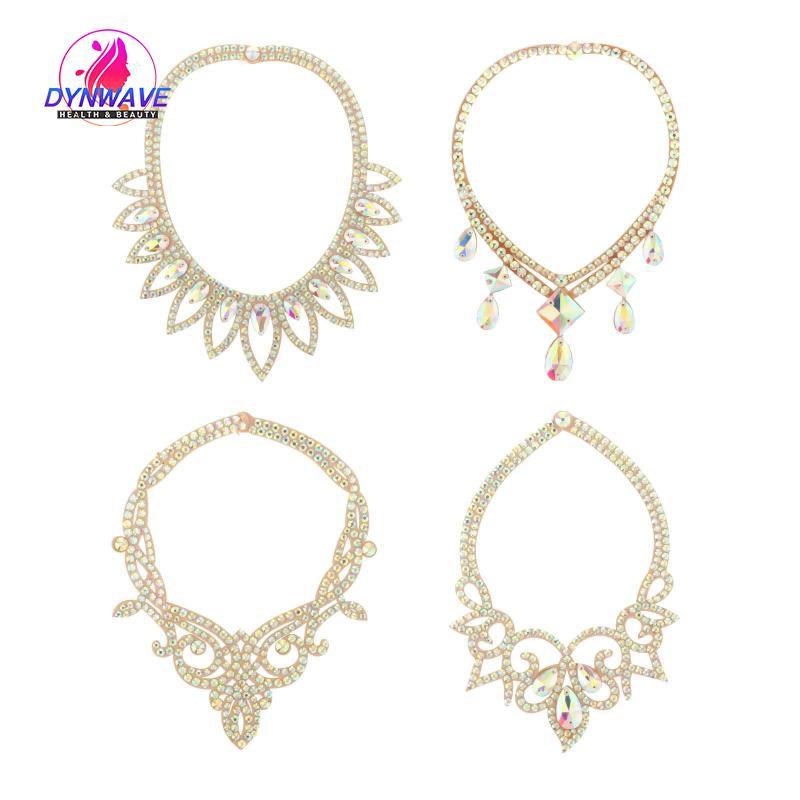 Vòng Cổ Múa Bụng Handmade Vòng Cổ Kim Cương Giả Dây Chuyền Vòng Cổ Phụ Kiện Khiêu Vũ Hợp Kim Da PU Nhẹ Thích Hợp Cho Nữ Bé Gái