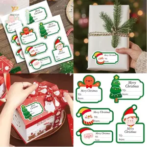 Nhãn dán Giáng sinh PPY 50 10 tờ Trang trí thân thiện với người dùng cho bao bì ngày lễ