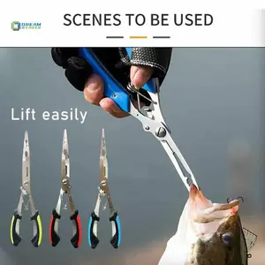 Kìm Cá Đa Năng Công Thái Học Chống Trơn Trượt Cắt Dây Câu Cá Móc Kìm Dụng Cụ Ngoài Trời Cắt Dây mới
