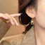 Bông Tai Vuông Đức Nữ Nhẹ Sang Trọng Retro Cảm Thấy Khóa Tai Thời Trang Sang Trọng Phù Hợp Với Bông Tai Trang Sức NIGR