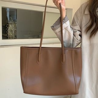 Túi đi lại đeo vai tote công suất lớn phong cách Hàn Quốc đa năng phong cách retro