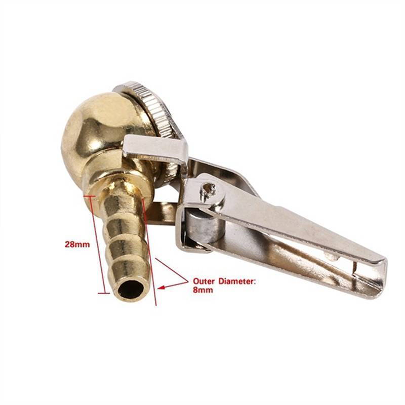 Máy bơm hơi lốp Lu Clip-On có thân van cho dụng cụ sửa chữa lốp ô tô tinhj