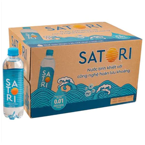 Thùng 24 Chai Nước Tinh Khiết Satori 500ml - Công Nghệ Hoàn Lưu Khoáng Nhật Bản
