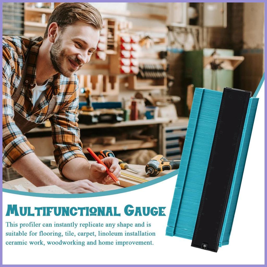 Máy đo công cụ đường viền 10 inch / 5 inch Máy sao chép đường viền Máy đo hồ sơ Công cụ thợ mộc thực tế mueadsyvn