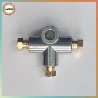 Đầu nối phanh 3 chiều SAFENH, Miếng chữ T hợp kim kẽm với đai ốc M8 / M10 cho ống phanh ô tô VN