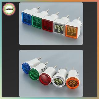 SAFENH 1 Phích Cắm EU LED Hộ Gia Đình Màn Hình Kỹ Thuật Số AC 50V ~ 500V Vôn Kế Đa Năng VN