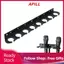 apill Gugxiom 8 Khe cắm Giá đỡ Micrô Khay tổ chức lưu trữ nhiều Mic có gắn tường kép hoặc Lắp đặt Giá đỡ tay áo bảo vệ chống sốc cho Mic cầm tay