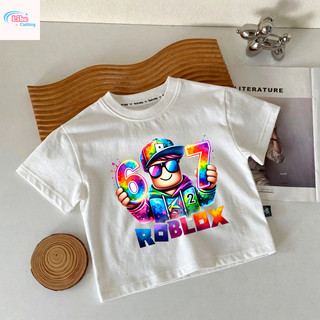 Áo Thun Trẻ Em Roblox Sinh Nhật, Vải Cotton, Thời Trang Game, Cho Bé Trai Mùa Hè, Size 90-150