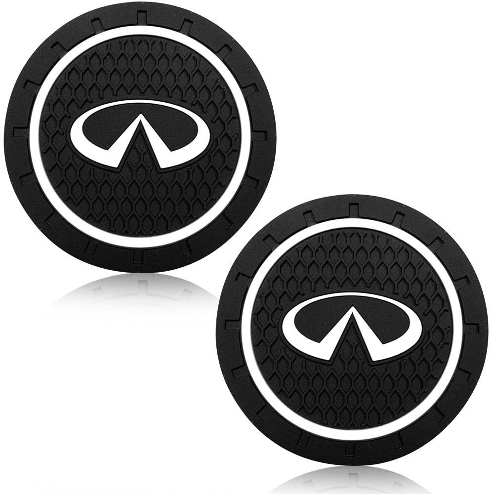 2 Chiếc Xe Coaster Cốc Nước Giá Đỡ Chai Miếng Lót Chống Trơn Trượt Thảm Silica Gel Chống Thấm Nước Cho Infiniti Q50 Q60 Q70 QX50 QX60 QX70 G25 FX JX35 FX25 EX35 FX37