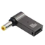 Bộ chuyển đổi sạc Jack DC PD 100W Type-C sang DC 5.5x2.5 cho máy tính xách tay ASUS / Toshiba, có đèn báo LED, phích cắm góc phải 90 độ