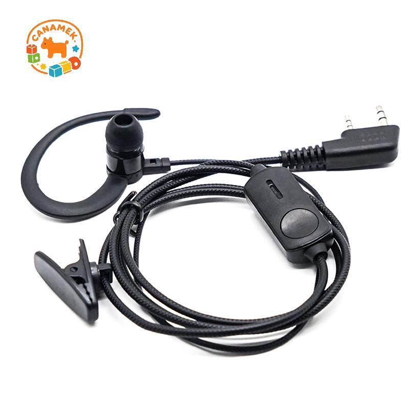 CANAMEK EarHook Tai Nghe Cho BF760 BF996 Bộ Đàm Bộ Đàm Bộ Đàm Tai Nghe Mic K-Plug Có Dây Hai Chiều Ham Radio Tai Nghe CSF