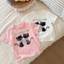 Bé Gái Mèo In Hình Ngắn Tay Mùa Hè Phong Cách Mới Thời Trang Cho Bé Cotton Nguyên Chất Top Hoạt Hình Dễ Thương Quần Áo Trẻ Em CAIR