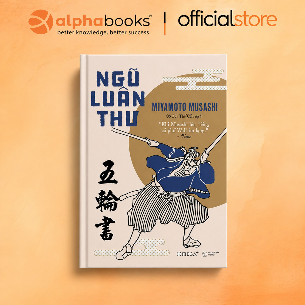 Sách - Ngũ Luân Thư - Binh pháp kinh điển của người Nhật - Miyamoto Musashi - Omega Plus
