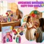 Bình hoa bằng gỗ DIY sáng tạo - Bộ đồ chơi công chúa cổ tích thủ công cho trẻ em