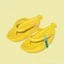 Chuối Flip-Flops Nữ Đế Dày Mặc Ngoài Đi Biển Mùa Hè eva