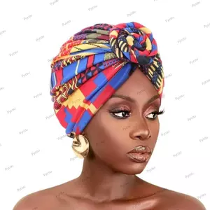 PYCOU Quấn Đầu, Beanie Pre Buộc Nút Thắt Lưng Co Giãn Turban, Hoa Thanh Lịch Nữ Chemo Cap Bandana Mũ Mũ nón