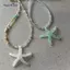 AqToCna Xu Hướng Sao Biển Mặt Dây Chuyền Nelace Sáng Bóng Nhựa Hạt Choker Xương Đòn Dây Xích Ngọt Ngào Nelace Cho Nữ Cô Gái Mùa Hè Kỳ Nghỉ Trang Sức AqToCna
