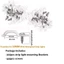 WQEG LED Epoxy Light Bar Fixing Clip Giá đỡ thẻ cố định cong trong suốt 3528 / 5050 Kẹp cố định dải đèn