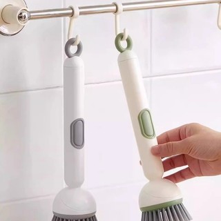 Loại báo chí mới Bàn chải phân phối chất lỏng Bàn chải chà sàn nhà bếp xoay 360 độ có lông mềm