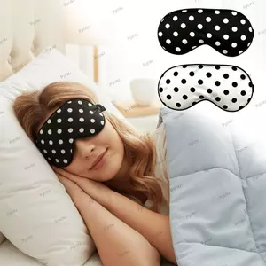 Vỏ mắt ngủ PYCOU, Chấm bi họa tiết mềm Bảo vệ mắt, Dây đeo có thể điều chỉnh thoáng khí thoải mái Miếng dán mắt làm mờ giấc ngủ du lịch