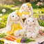 Giá Trị Cao Tai Dài Thỏ Sang Trọng Đồ Chơi Thỏ Dễ Thương Búp Bê Trẻ Em Ngủ Đi Kèm Ragdoll Búp Bê Quà Tặng