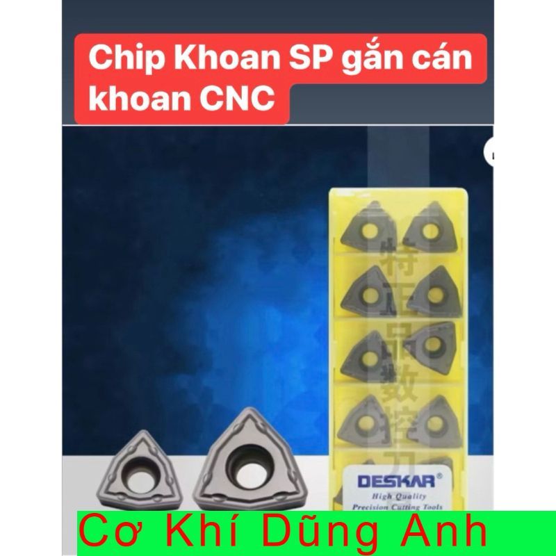 Chíp khoan WC dành cho cán khoan CNC gắn chip WC03 WC04 WC05 WC06 WC08