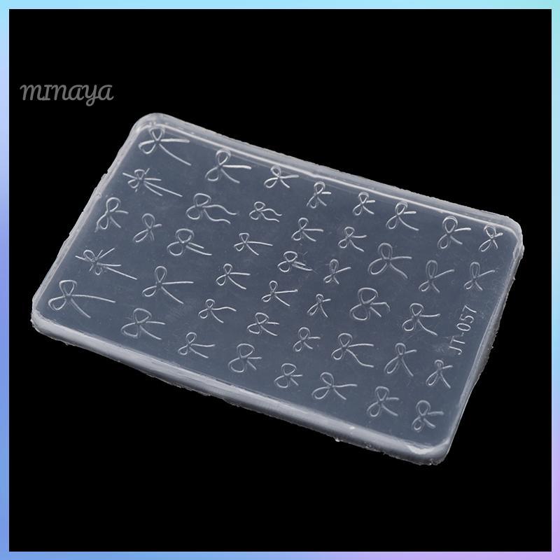 [MINAYA] Khuôn Nơ 3D Khắc Tấm Dập Làm Móng Tay Nghệ Thuật Trang Trí DIY Thiết Kế Móng Tay Silicon Khuôn Nghệ Thuật Mẫu Cho Móng Tay Quyến Rũ VN