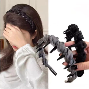 Băng đô dệt lưới lấp lánh có răng chống trượt cho nữ lý tưởng