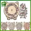 SWEET 135 Mảnh Morandi Màu Mèo Ghép Hình Bằng Gỗ Hình Mèo Không Đều Hình Mèo Miếng Động Vật Để Trang Trí Nhà & Trò Chơi Tiệc Quà Tặng n