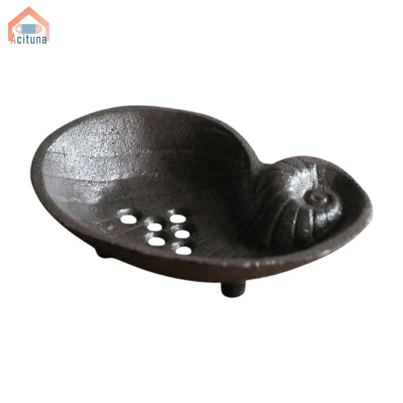 Tự Xả Xà Phòng Đĩa Gang Nghệ Thuật Khay Trang Trí Phụ Kiện Tắm Cho Phòng Tắm Bồn Rửa Tắm