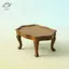 HFTOY 1: 12 Nhà Búp Bê Thu Nhỏ Vintage Ren Bàn Tròn Nhỏ Bàn Cà Phê Nội Thất Mô Hình Nhà Trang Trí Đồ Chơi Phụ Kiện Nhà Búp Bê ~