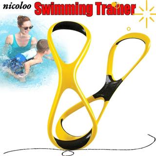 Huấn luyện viên bơi lội NICOROO, Mái chèo huấn luyện bơi chuyên nghiệp 8 hình dạng, Nẹp tai trước mặt chống mài mòn Công thái học Bơi lội Fulcrum