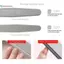 File móng tay BeautifulHomeA, Dải cát móng tay, Dải chà đặc biệt dành cho làm móng tay, đánh bóng và đánh bóng, Công cụ dải xốp VN