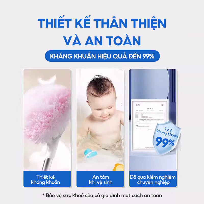 Bàn chải chà vệ sinh bồn tắm đa năng tích hợp chất tẩy rửa trong sợi bông Zolele YLC-01 | BigBuy360 - bigbuy360.vn