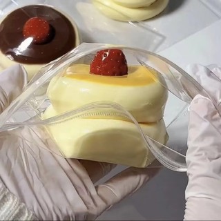Tinh Tế Hai Lớp Dâu Sôcôla Bánh Mì Nướng Bánh Trái Cây Bánh Mì Đào Pudding Matcha Món Tráng Miệng Cô Gái Quà Tặng Kdis Taba Squishy Đồ Chơi