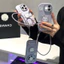 Thích hợp cho vỏ điện thoại Apple 17 iPhone16ProMax Taro Purple Kitty Sauce 15 / 14 Giá đỡ 13 Dây 12