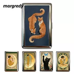 MARGREDY Metal, Thiết kế đa năng Thẻ cổ điển dễ dàng chụp, Chất liệu kim loại đa chức năng phong cách cổ điển thanh lịch Thẻ tín dụng Lưu trữ tiền mặt