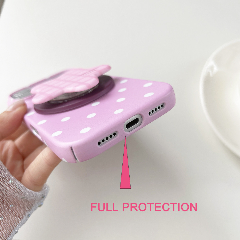 Vỏ từ tính cứng cho iPhone 11 11Pro 11ProMax 12 12Pro 12ProMax 13 13Pro 13ProMax 14 14ProMax 15 16E Plus air 17 17Pro 17ProMax Điểm chấm bi trắng mờ