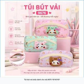 Túi Đựng Bút Học Sinh Họa Tiết Hoạt Hình Dễ Thương - Hộp Đựng Bút Đa Năng Cho Bé