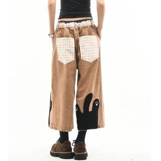 Quần short denim nam ESEA thương hiệu thời trang Mỹ phong cách trung tính chất lượng cao