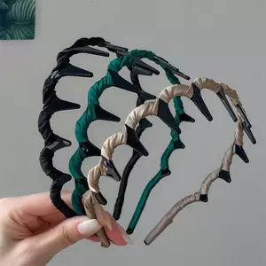 ECK Nước Rửa Mặt Đơn Giản Có Răng Chống Trơn Trượt Nghiền Tóc Hoàn Thiện Tóc Kẹp Áp Lực Sóng Tóc HOT