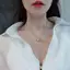 ECK Ngọc Trai Nelace Dành Cho Nữ Đầy Kim Cương Giả Vỏ Titan Mặt Dây Chuyền Nelace Không Mòn Kim Loại Nelace HOT