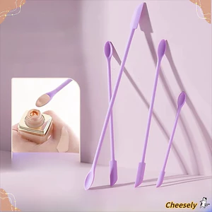 CHEESELY 3 Cái / bộ Bộ thìa mỹ phẩm silicone tái sử dụng, dễ làm sạch, thân thiện môi trường